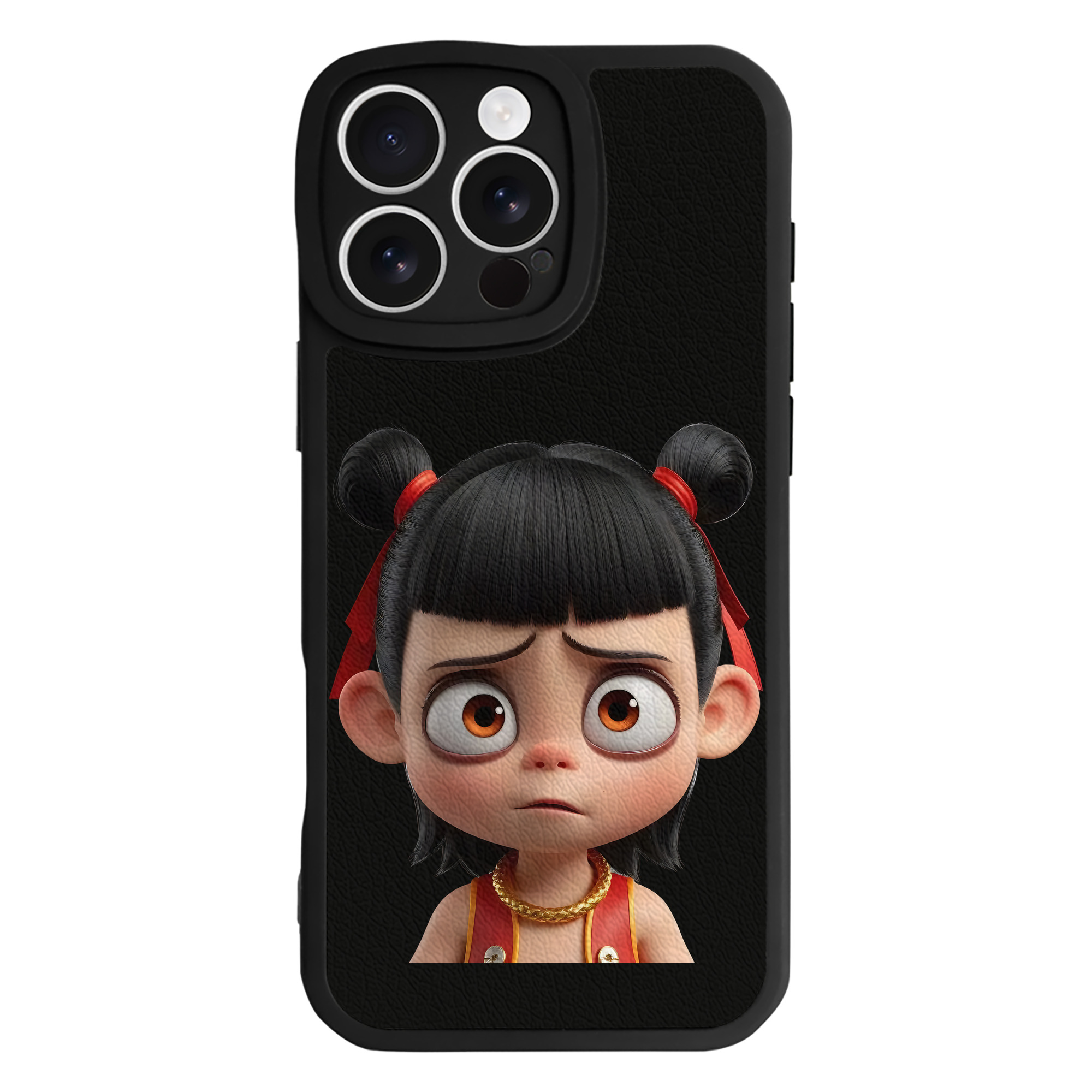 （画像用） Ne Zha 2 ナタ 魔童の大暴れ 【iPhone 16シリーズ対応】シリコンスマホケース（レザー調） 材質：シリコン